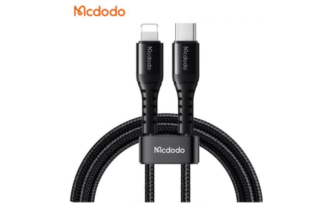 Mcdodo  CA-5632 USB C to Lightning 36W Cable Data & Fast Charging PD for iPhone 3M - Black